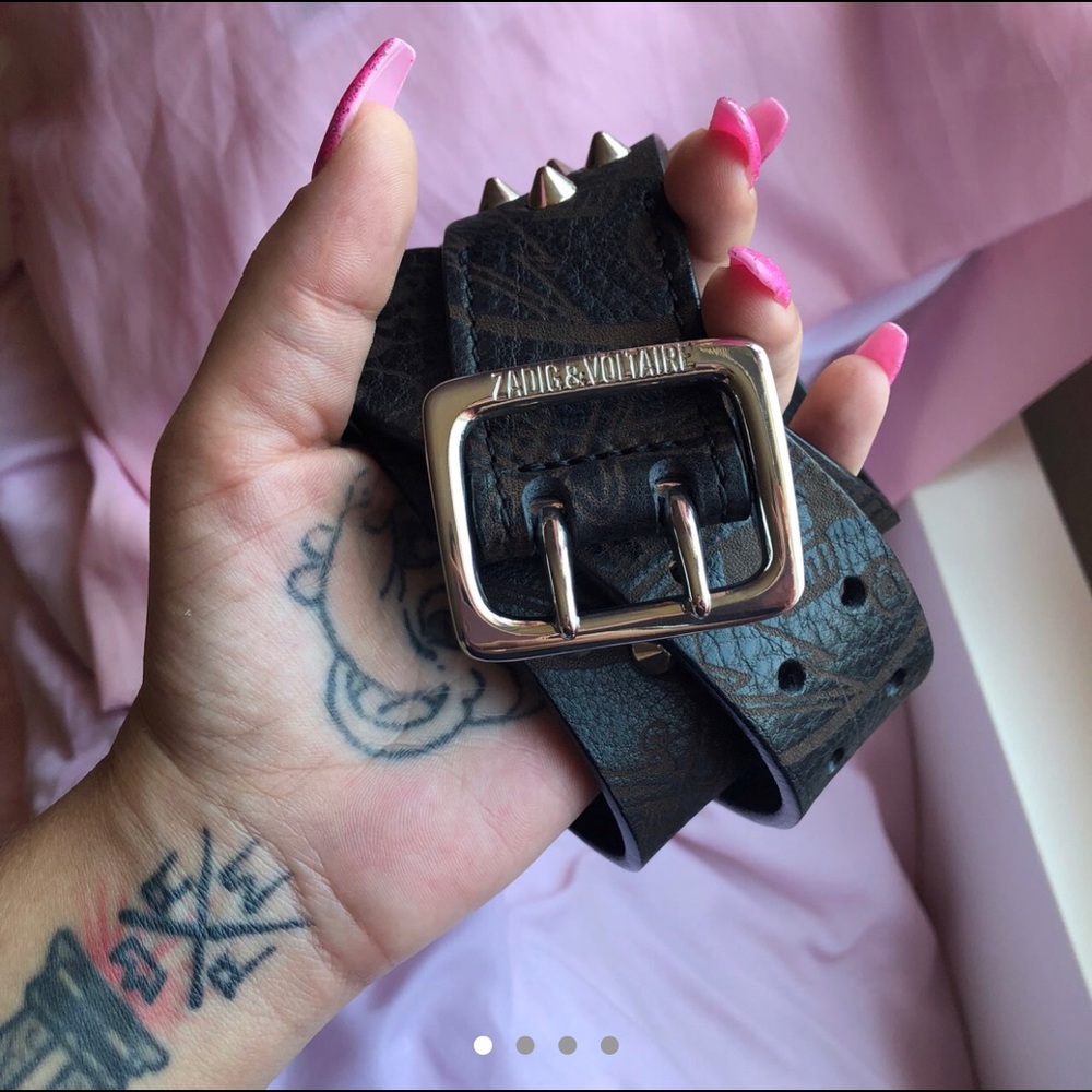 NWT Zadig & Voltaire Buckley Skeleton Belt.